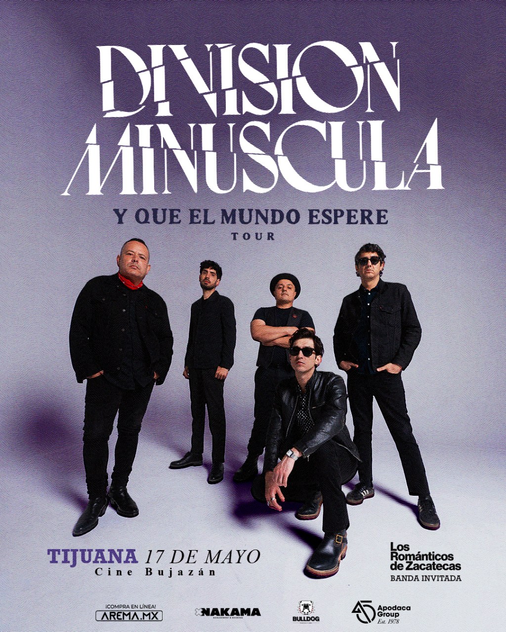 DIVISIÓN MINÚSCULA Presenta “Y que el mundo espere”, su tour 2024 por&nbsp;México