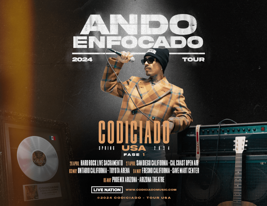 CODICIADO Y SU TOUR “ANDO ENFOCADO” ¡LLEGA A ESTADOS&nbsp;UNIDOS!