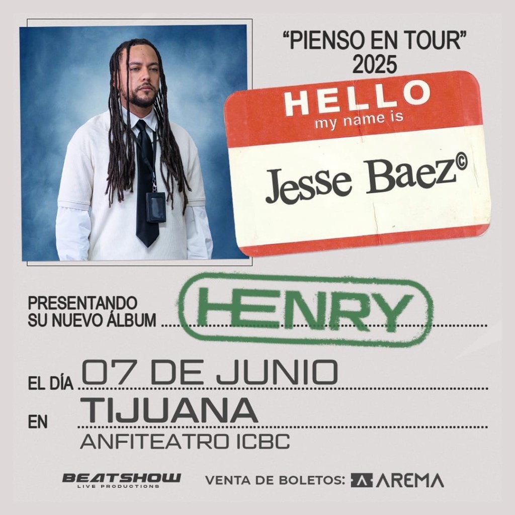 JESSE BÁEZ ANUNCIA SU «PIENSO EN TOUR» 2025, PRESENTANDO SU NUEVO ÁLBUM&nbsp;«HENRY»