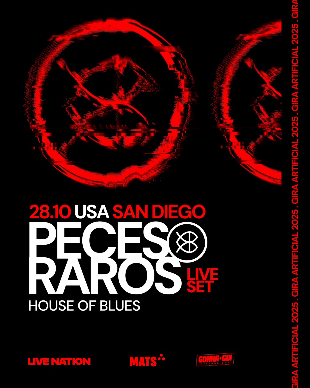 El electro rock argentino de Peces Raros llega a San Diego, California este&nbsp;2025