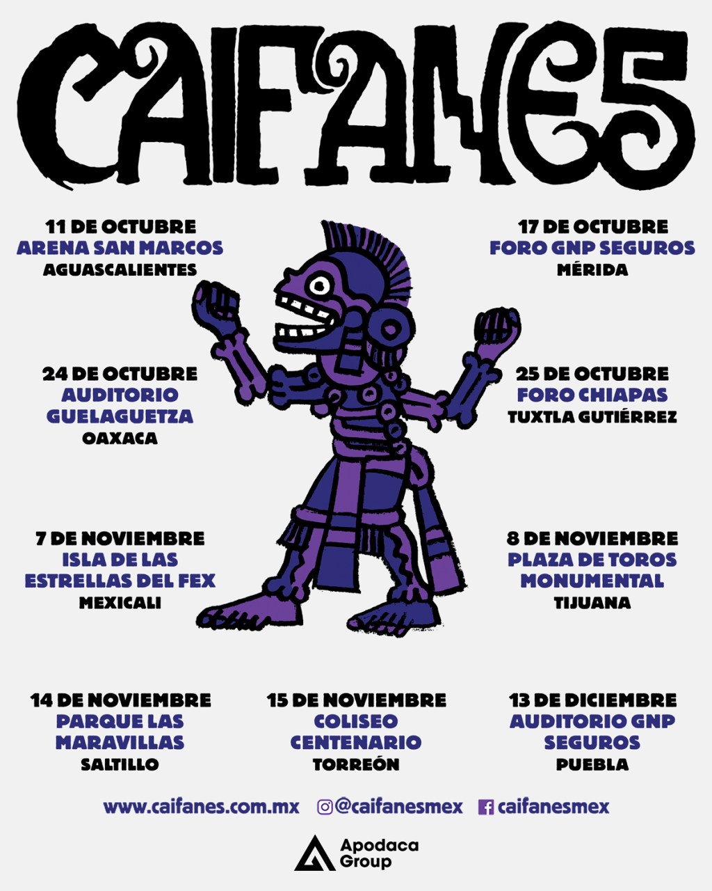 CAIFANES ANUNCIA NUEVOS SHOWS POR&nbsp;MÉXICO